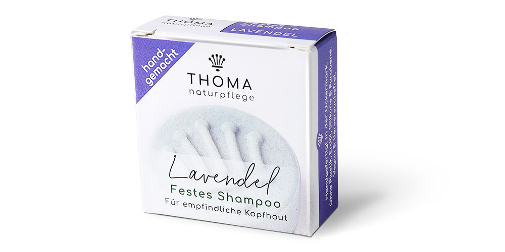 Hochwertiges festes Lavendel Shampoo, vegan