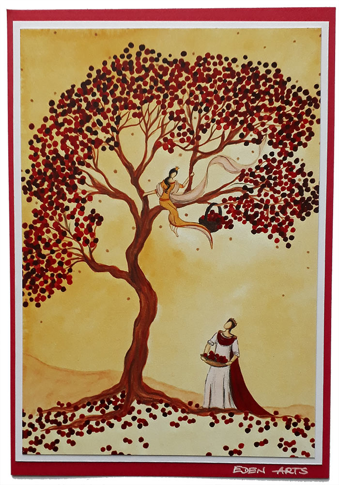 Klappkarte-Apfelprinzessin-EDEN-ARTS