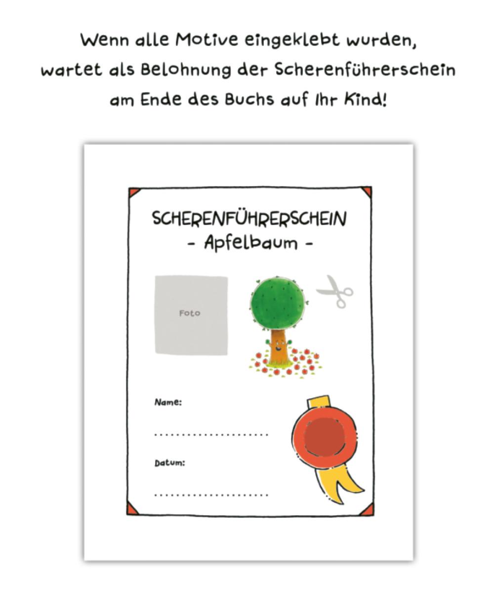 Schüttel den Apfelbaum - Das Ausschneidebuch. Schneiden, kleben, malen ab 3 Jahren