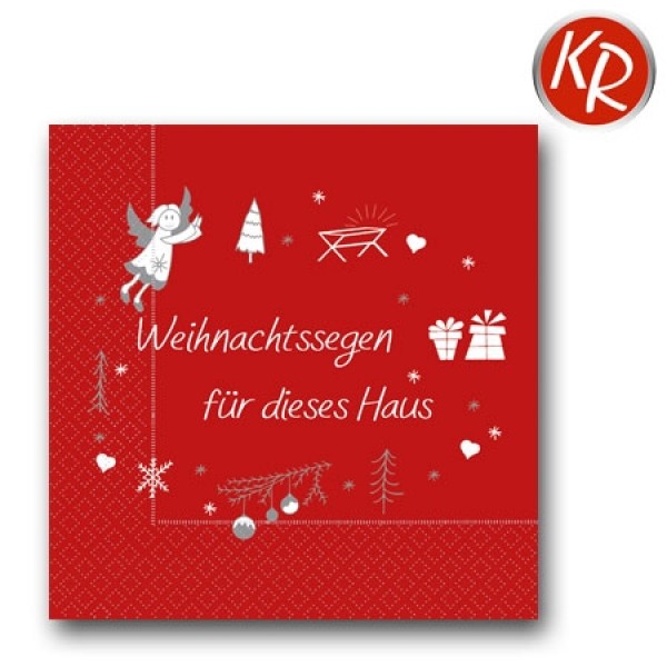 Servietten "Weihnachtssegen für dieses Haus"