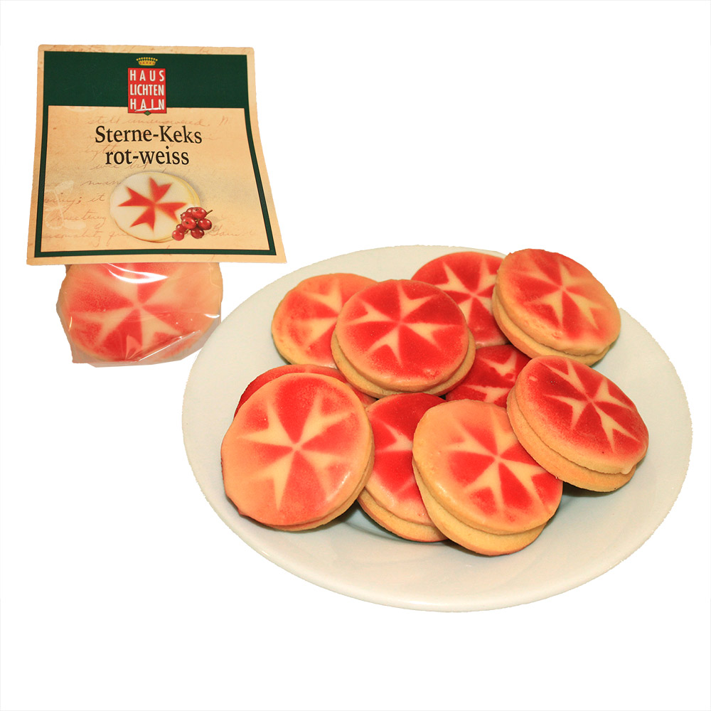 Acht-Sterne-Keks-auf-Teller