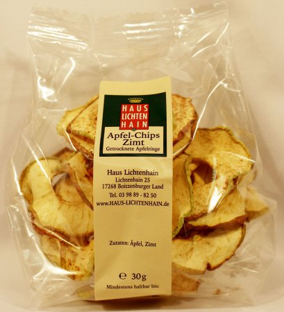 Apfel-Chips mit Zimt (30 g)