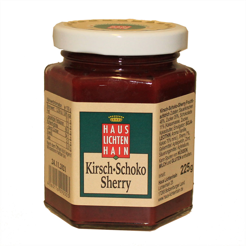 Kirsch-Schoko-Sherry-Fruchtaufstrich