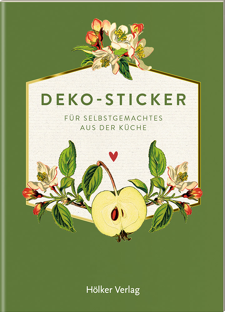 über 90 Deko‐Sticker mit Äpfeln